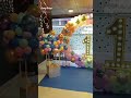 Round backdrop decoration ideas for birthday party #shorts