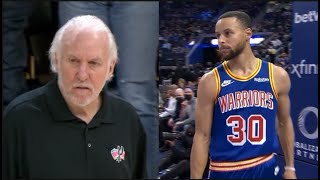 Steph Curry Breaks Out Of Slump By Pissing Gregg Popovich Off With Nearly Half Court 3!| FERRO