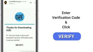 How To Install the OZE app and Create an Account