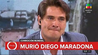 Murió Diego Armando Maradona: así lo anunció en vivo Guillermo Andino | 25/11/2020