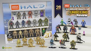 20th Anniversary Character Pack Unboxing \u0026 Review Halo Mega Construx