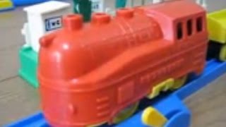 旧トミー 1961年発売 電動プラ汽車セット　満鉄ダブサ型蒸気機関車　プラレール Tomy Plarail