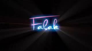 ❤️ Falak Tak Chal Sath Mere ❤️🥰 Song | Neon Lyrics 🖤 Black Screen Status