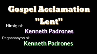 Gospel Acclamation - ALTO | SATB Version (Lent)