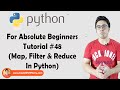 Map, Filter & Reduce | Python Tutorials For Absolute Beginners In Hindi #48