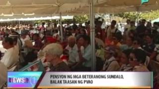 News@1: Pensyon ng mga beteranong sundalo, balak taasan ng PVAO || June 18, 2014