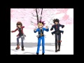 【mmd】breeze yugi muto jaden yuki and yusei fudo