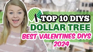 Dollar Tree BEST VALENTINES DAY DIYS 2024 (easy hacks + decor ideas!) | Krafts by Katelyn