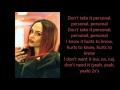 Kehlani - Personal (lyrics)