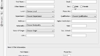 how to develop java GUI application staff management system part 11