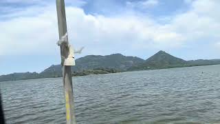 Kandalama Reservoir , Sri Lanka /Dam 21 m high and 1,600 m wide \u0026 View of Seegiriya Rock