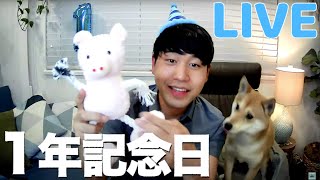 【LIVE配信】おかげさまでYouTubeを始めて１年が経ちました！