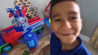 PAW PATROL and PJ MASKS play Hide and Seek with Mason! / Pretend Play!