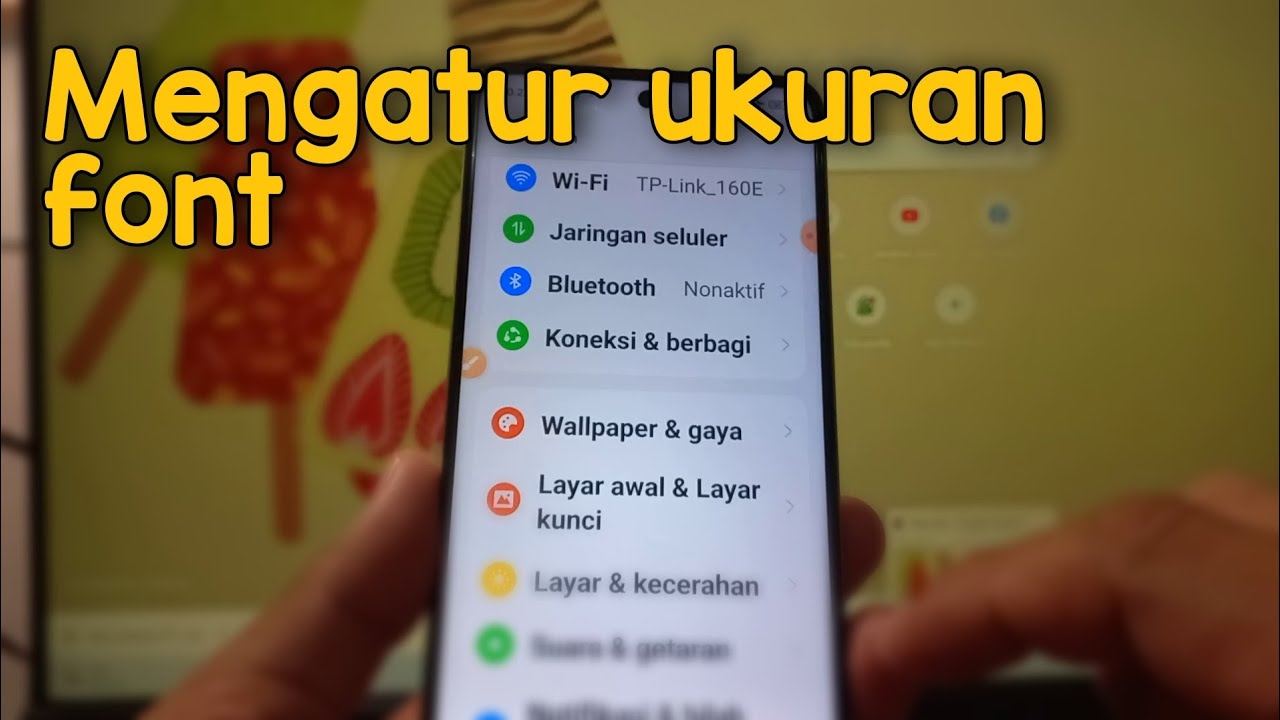 Cara Mengubah Ukuran Font Di HP Realme C55 Realme UI 4.0 Terbaru - YouTube