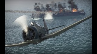 WarThunder  Battle of Midway ミッドウェー海戦 =SFTS= Thach Weave 中途島