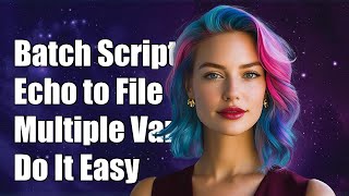 Batch Script: How to Echo Multiple Variables to a File Easily