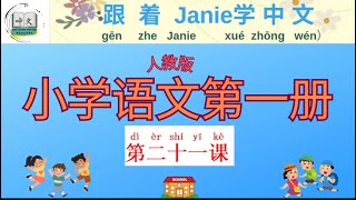 人教版《小学语文第一册》小学一年级上册【Learn Chinese with Janie】第二十一课#mandarin  #learnchinese #小学语文#中文学习