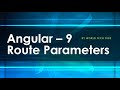 Angular 9 - route parameter | route.snapshot.paramMap | activatedRoute in angular | route in angular