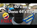 40s on a Dana 44? You're NUTS!! JKU Fail