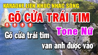 Karaoke Liên Khúc Nhạc Sống Bolero Tone Nữ Chọn Lọc Dễ Hát Nhất Hiện Nay - Gõ Cửa Trái Tim