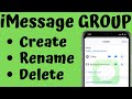 How to Create/Delete and Name a Group Messages on iPhone in iOS 17
