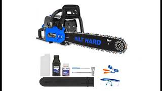 BILT HARD 18 inch 2.7 HP Gas Chainsaw, 52cc, 2-Cycle Gasoline Chain Saw Handheld Cordless