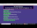 Bootstrap4 Tutorial For Beginners - 16 | Bootstrap4 Button Groups Tutorial | Button Groups