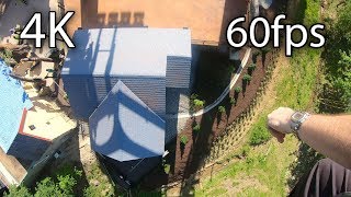 Finnegan's Flyer front facing on-ride 4K POV @60fps Busch Gardens Williamsburg