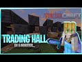 🔥 como hacer un TRADING HALL en 5 min en Bedrock 1.19 (granja de aldeanos extra)