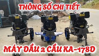 Thông số chi tiết của máy dầu 2 cầu mới nhất KA-178D