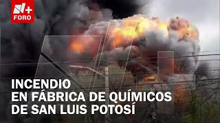 Equipos de emergencia combaten incendio en San Luis Potosí - Las Noticias