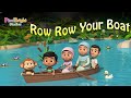 🎵 Row Row Row Your Boat | 3D  Style Kids Song | Muslim Cartoon | Nursery Rhymes for Children 🚣‍♂️🌊✨
