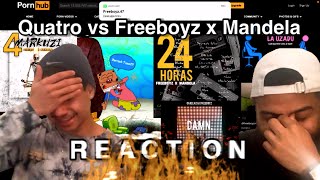 Quatro vs Freeboyz x Mandela | diss track_REACTION