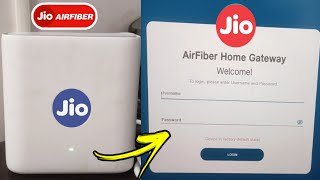 Jio air fiber router login page adress | How to login jio air fiber router page