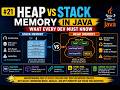 Heap vs Stack Memory in Java Explained Simply | StackOverflowError, GC & String Pool