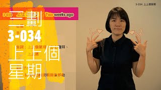 臺灣手語語料彙整【上上個星期】3 034