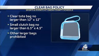 Union County Schools implements clear bag policy for sporting events, major school functions