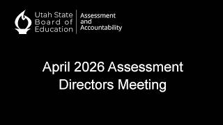 2026-4-16 | April Assessment Director Meeting