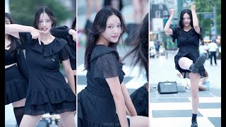 댄스팀 ING 김민재 'FEARLESS / BLACK MAMBA / ELEVEN' 커버댄스 직캠fancam [220806 신촌 버스킹]