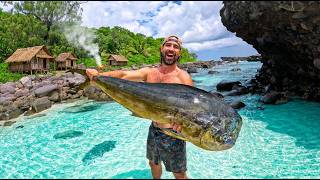 He Fed an Entire Village With ONE Giant Fish (Volcano Island)