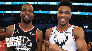 Stephen A. & Max react to Giannis' comments about teaming up with other stars | First Take