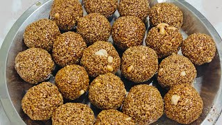 1 kg til aur gud ke laddu -Recipe