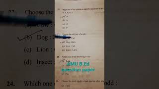 B.Ed question paper 2023 2024