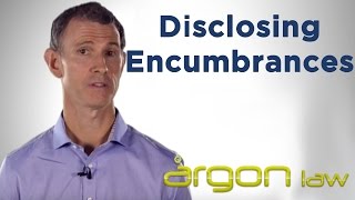 Disclosing Encumbrances Affecting Property | Legal Advice from a Sunshine Coast Lawyer | Argon Law