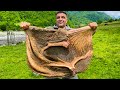 Cooking Juicy Kutabs of BEEF STOMACH in Wild - The Ancient Stomach Recipe