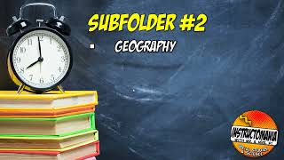 How To Use Instructomania Unit Sub Folder #2 for Geography Content