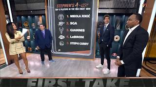 Stephen A. names his TOP 5 PLAYERS IN THE NBA 📈 Bob Myers HATES to agree 😅 | First Take