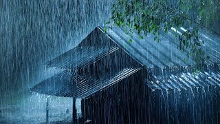 Put YOU to Sleep Instantly with Heavy Rain on Metal Roof \u0026 Thunder Sounds | Relaxing White Noise