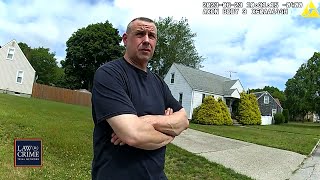 Bodycam: Convicted Sex Offender Accused of Using Drone to Peep Inside Woman's Bathroom