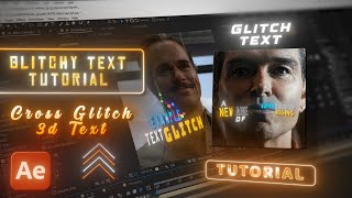 Cross Glitch Trending Text Tutorial | After Effects